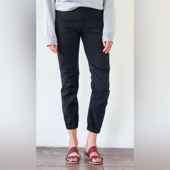 Nili Lotan Cropped Military Pants in Jet Black Women Size 2